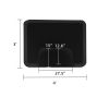 3‚Ä≤x 4‚Ä≤x1/2" Beauty Salon Square Anti-fatigue Salon Mat (Foreign Party Internal Party) Black