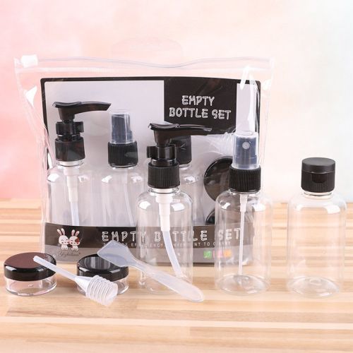 Travel Mini Makeup Cosmetic Face Cream Pot Bottles Plastic Transparent Empty Make Up Container Bottle Travel Accessories