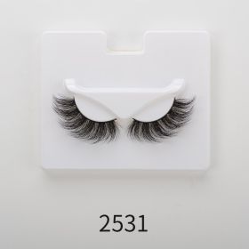 25mm Angel Winged Eyelashes Handmade Thick Theatrical Curly Fake Eyelash Black Natural Long Lash For Eyelash Extension Wholesale (Color: 2531)