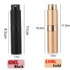 8 ml 15 ml Reusable Metal Perfume Bottle Cosmetic Spray Bottle Portable Empty Bottle Container Travel Sub-bottle Liner Glass